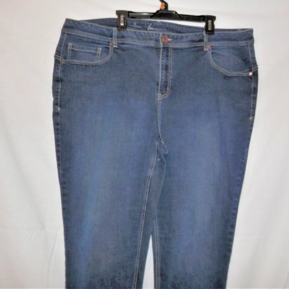 Lane Bryant Plus Size 28W x 29 Genius Fit Skinny Jean Ankle 559 - Picture 3 of 9
